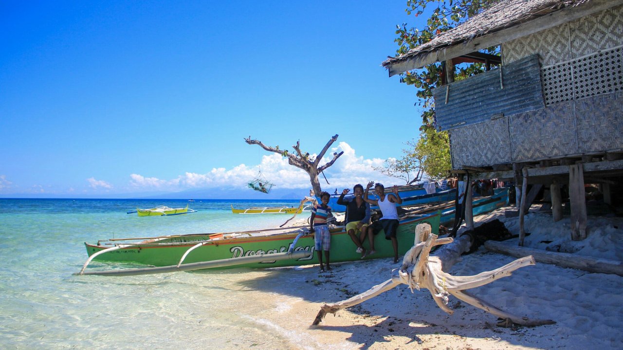 Kids auf Magsaysay Island