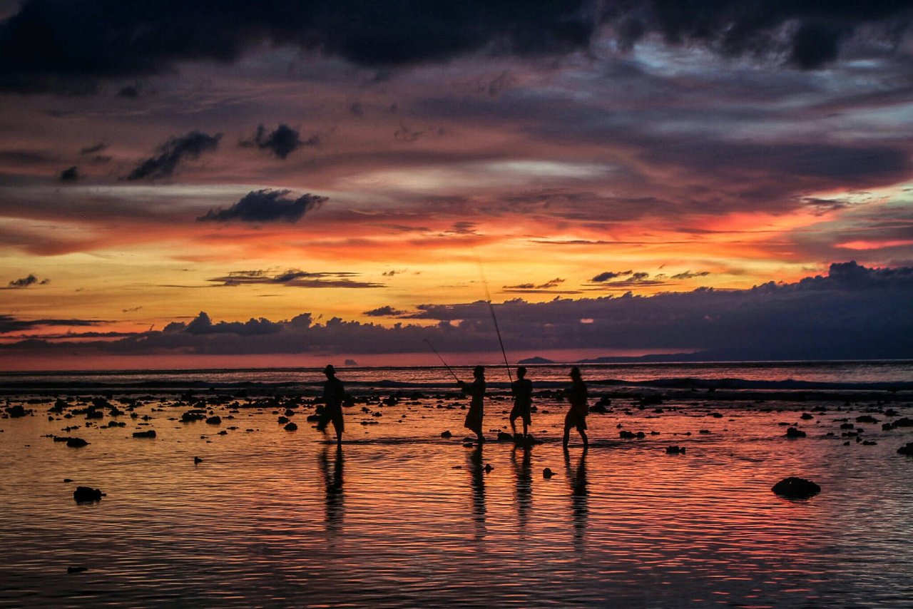 Sonnenuntergang vor Gili T