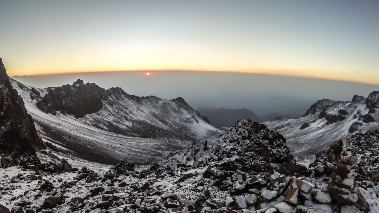Sonnenaufgang auf dem Iztaccíhuatl
