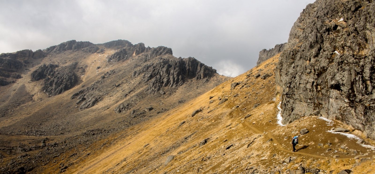 Der Weg zum Gipfel vom Iztaccihuatl