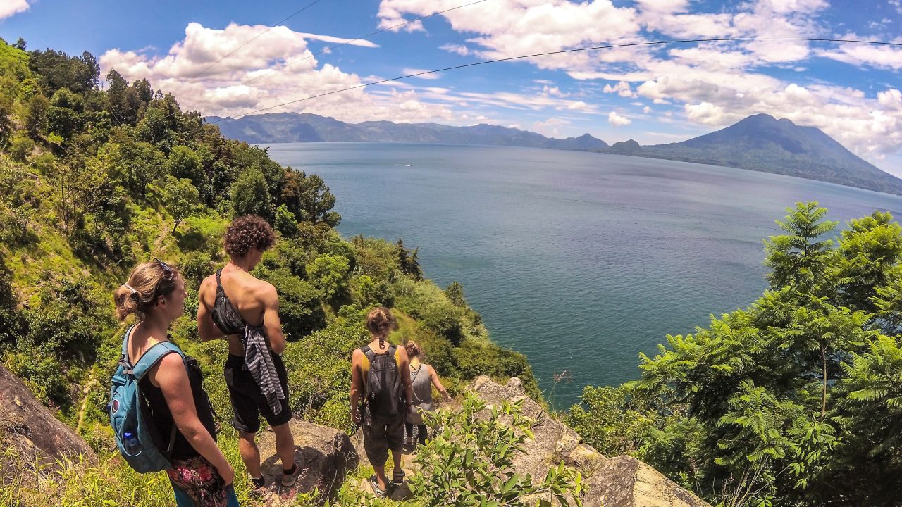 Weg nach Jaibalito am Lago de Atitlan