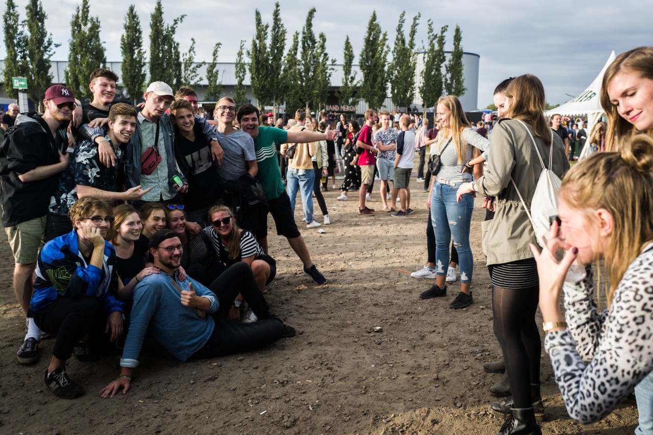 Gruppenfoto aauf dem MS Dockville Festival