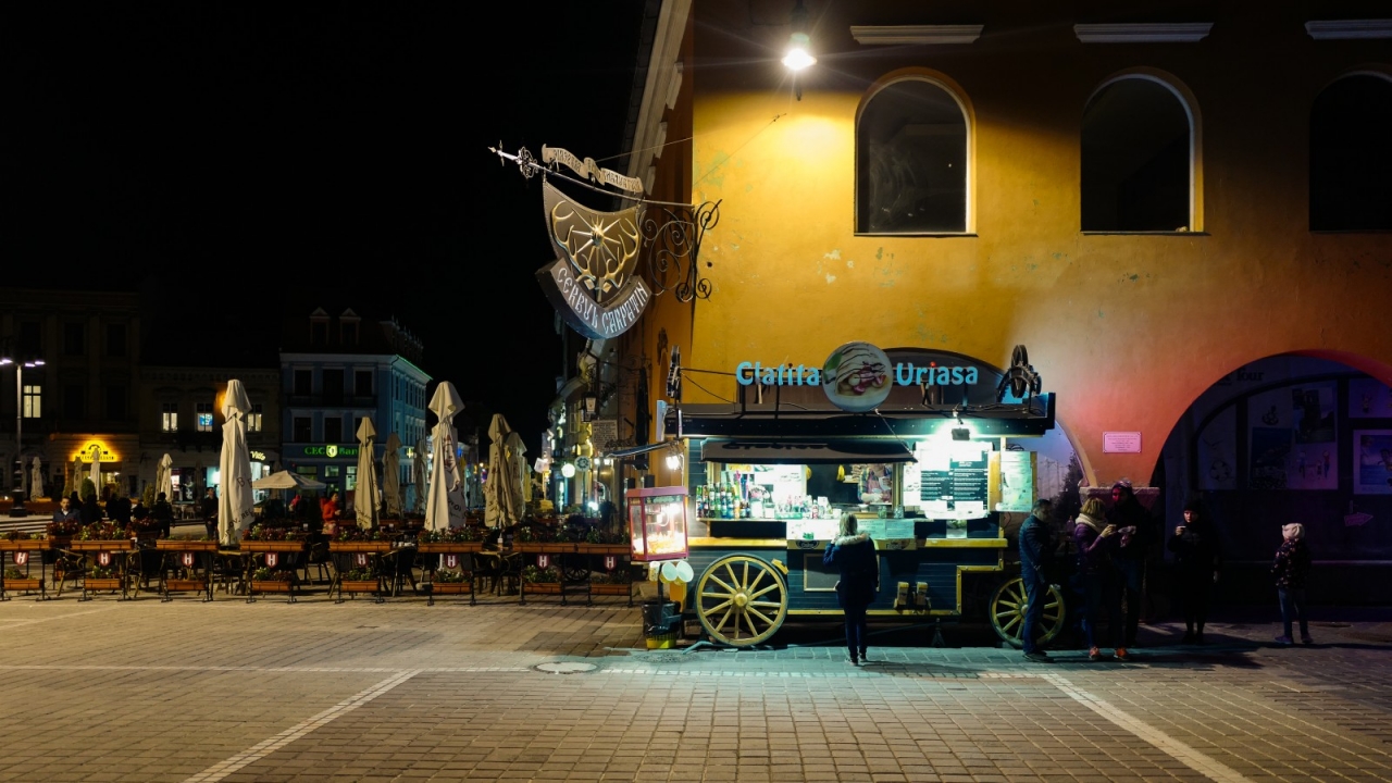 Brasov by night