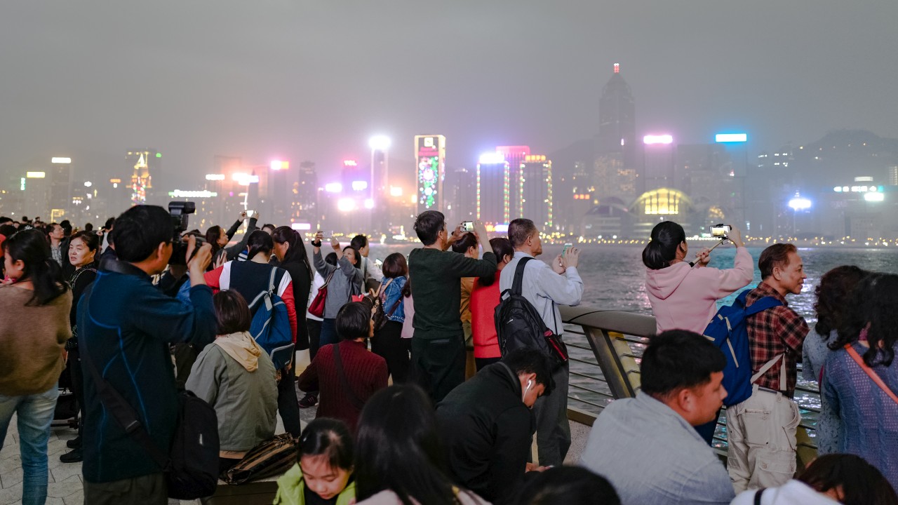 Touristen in Hong Kong